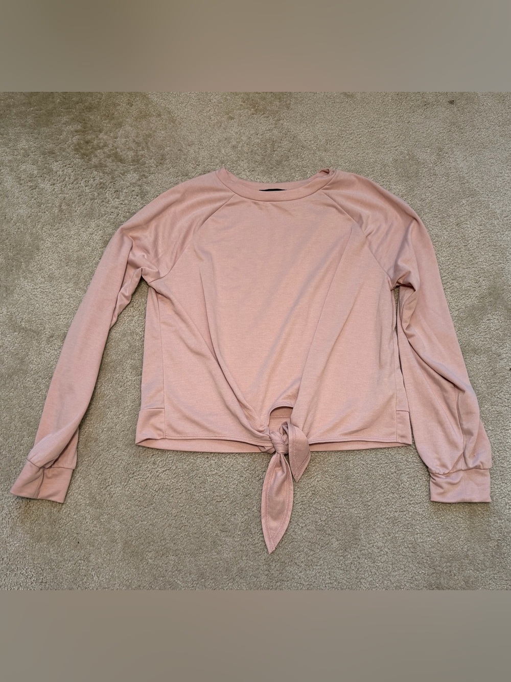 Forever 21 Long-Sleeve Front-Tie Pullover